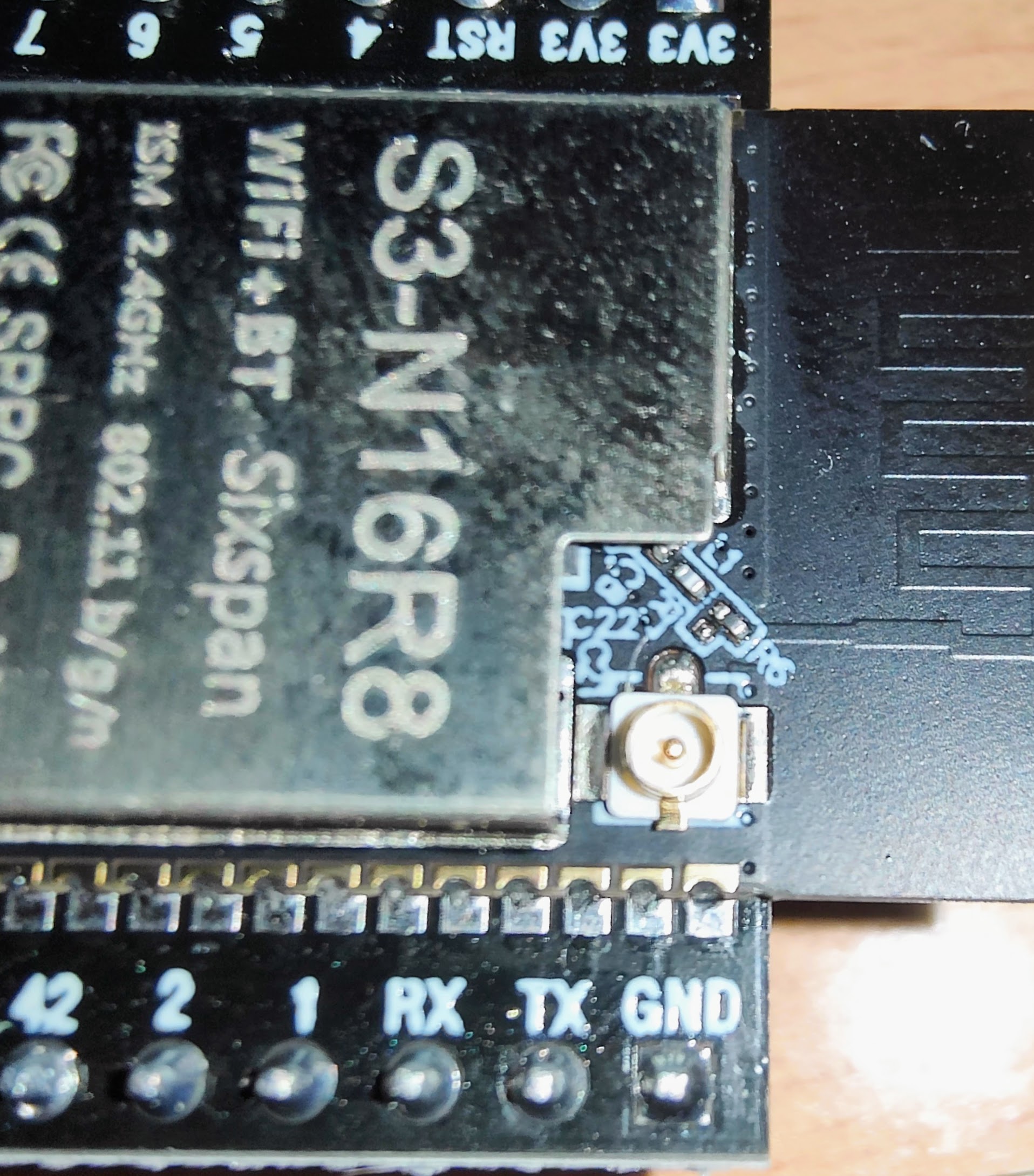 Antennenanschluss des ESP32S3